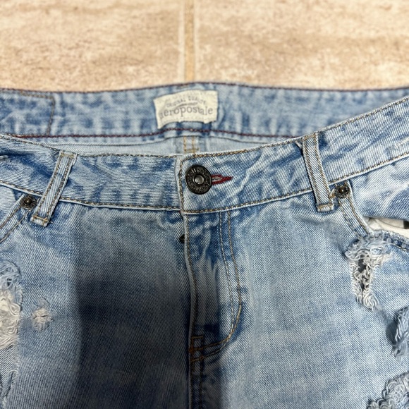 đź’™EUC -AEROPOSTALE DISTRESSED CHELSEA BOOTCUT JEANS SZ 7-8 LONGđź’™ - Picture 8 of 11